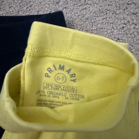 PRIMARY (Lot of 6) Kids Colorful Sleepwear Leggings Set - Sizes 6/7 - Picture 4 of 7